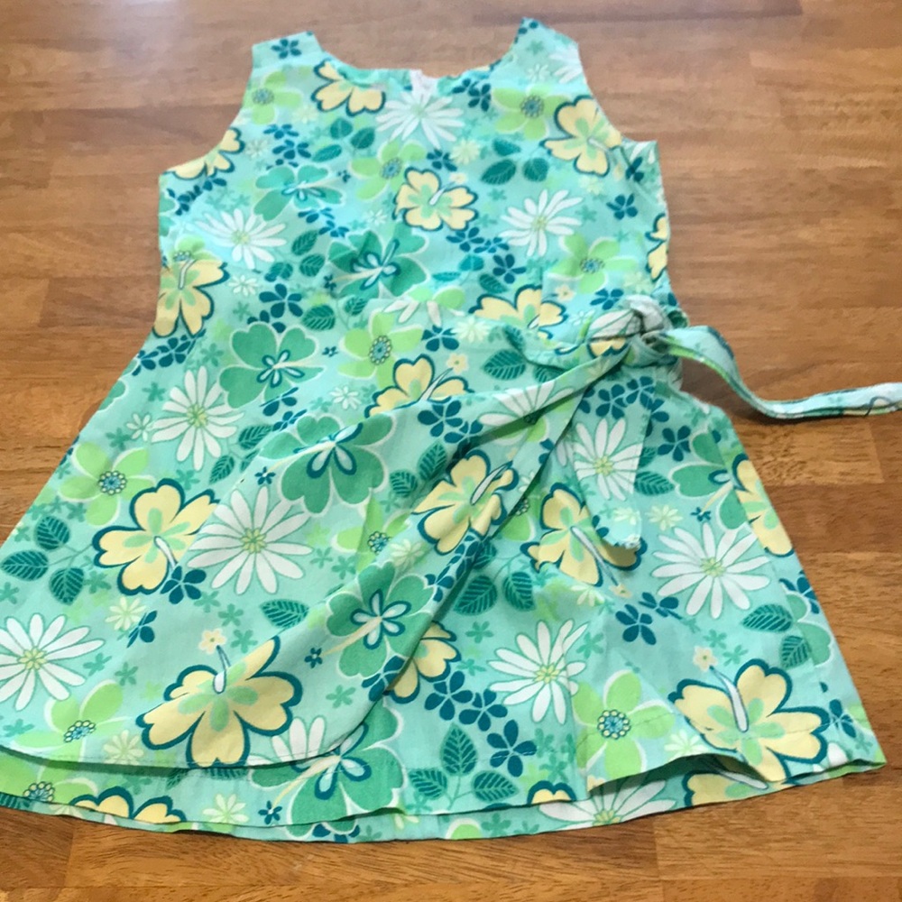 Girl’s Ho Aloha Flower Side-tie Dress
